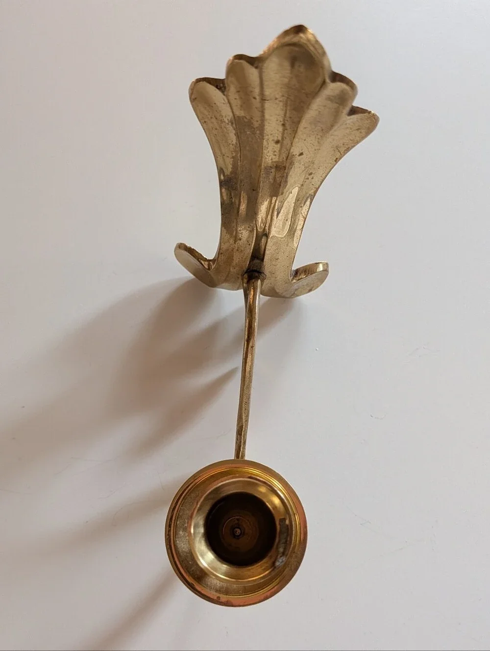 Solid Brass VINTAGE Candle Wall Sconce